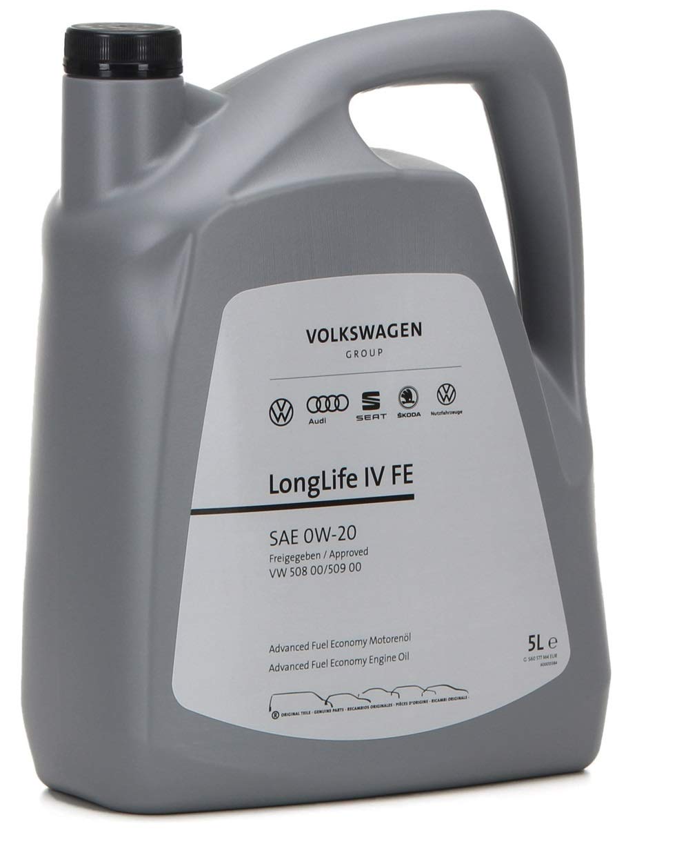 Volkswagen Original Longlife IV SAE 0W20 Engine Oil VW 50800 50900